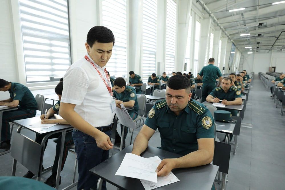 Профилактика инспекторлари тест синовларини топширди